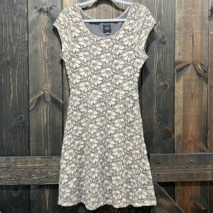 Anthropologie Deletta Lace Dress Size M Brushed Terra Neutral Cotton‎ Nylon Boho